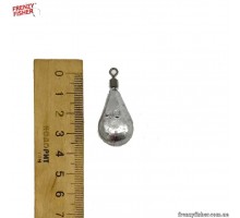 Грузик капля 40гр. с вертлюгом (50шт/уп)