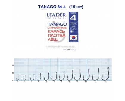 Крючок Leader Tanago №4