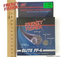 Шнур FRENZY FISHER "ELITE FF-4" 0,16мм 4-х жильн.(100м) 