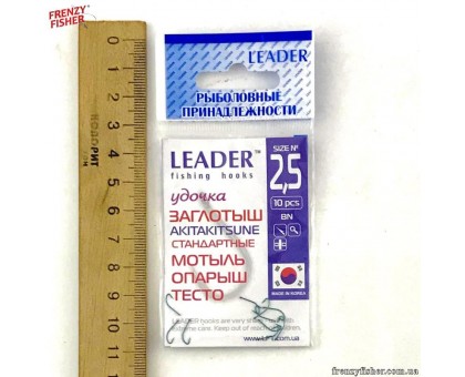 Крючок Leader AKITAKESUNE BN №2,5 заглотыш