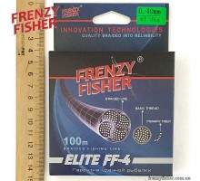 Шнур FRENZY FISHER "ELITE FF-4" 0,40мм 4-х жильн.(100м) 