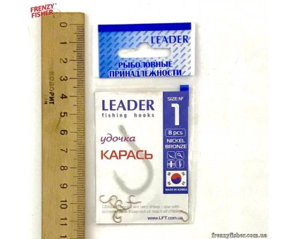 Крючок Leader КАРАСЬ GOLD №1