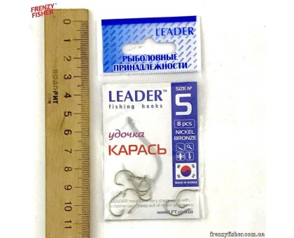 Крючок Leader КАРАСЬ GOLD №5
