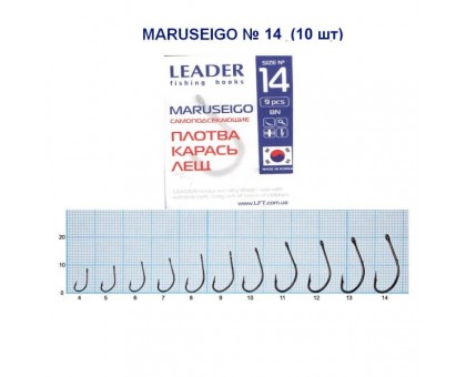 Крючок Leader MARUSEIGO BN №14