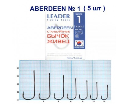 Крючок Leader ABERDEEN BN №1