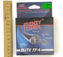 Шнур FRENZY FISHER "ELITE FF-4"  0,35мм 4-х жильн.(150м) 