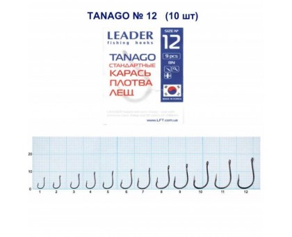 Крючок Leader Tanago №12