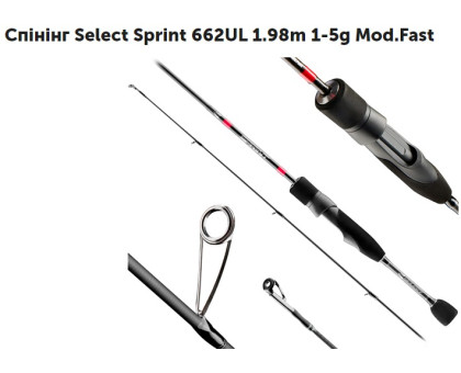 Спиннинг "Select Sprint" SPR-662UL 1.98м (1-5g) Fast