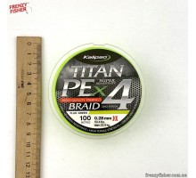 Шнур "Kalipso  Titan PE X4 FG" 4-х жильный 100м  0,22мм
