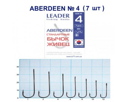 Крючок Leader ABERDEEN BN №4