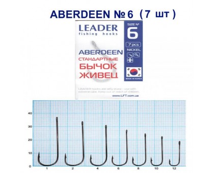 Крючок Leader ABERDEEN BN №6