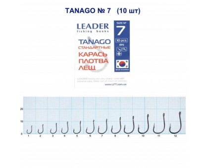 Крючок Leader Tanago №7