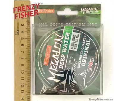 Леска Brat Fishing Megalon Deep Water 0,38мм (100м)