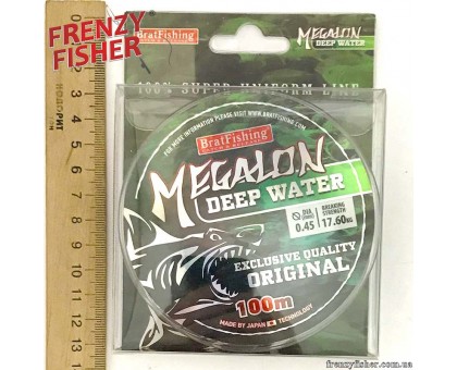 Леска Brat Fishing Megalon Deep Water 0,45мм (100м)