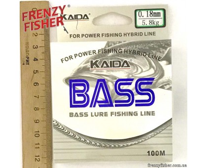 Леска BASS 0,18мм (100м) 