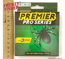 Шнур Premier 4-х жильный (зелёный) 100м  0,14мм