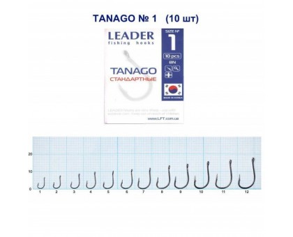 Крючок Leader Tanago №1