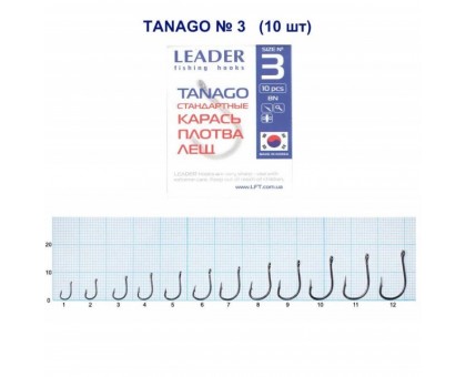 Крючок Leader Tanago №3