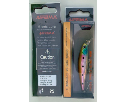 Воблер Feima L 1189 (вес 6,5г, 80мм, Floating 0-1.5m) Цв.№4