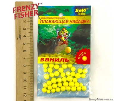 Наживка пенопласт Sevi (миди) Ваниль (10шт)