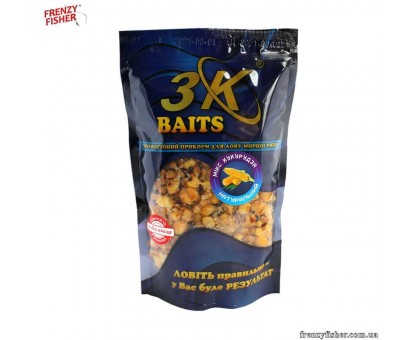 Наживка 3К Baits MIX Зерновой кукуруза (натур) 500г.