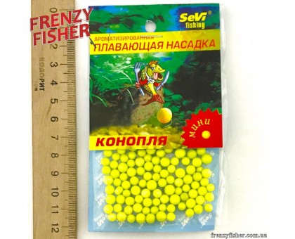 Наживка пенопласт Sevi (мини) Конопля (10шт)