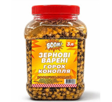 Зерно варене ВООМ 3л (банка) Горох-Конопля