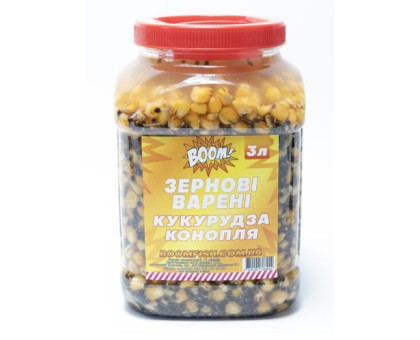 Зерно варене ВООМ 3л (банка) Кукурудза- конопля
