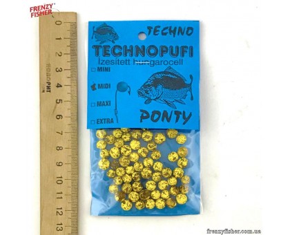Наживка пенопласт Techno (миди) Карп (10шт)