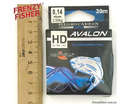 Жилка Avalon Fluorocarbon 0,14мм (30м)