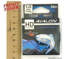  Леска Avalon Fluorocarbon 0,25мм (30м)