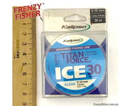 Леска Titan Force ICE CL 0,10мм (30м)