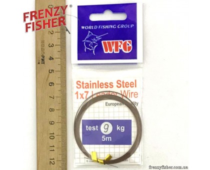 Поводочный материал WFG 1*7 Stainless steel Leaders 5m/9кг.