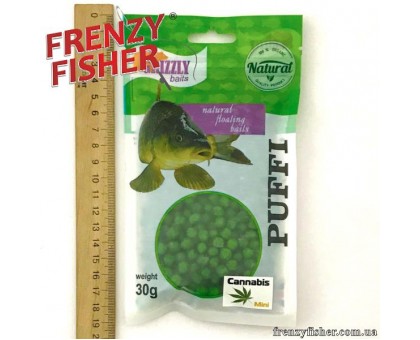 Наживка тесто воздушное Puffi Grizzly baits30гр. конопля