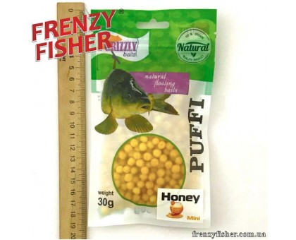 Наживка тесто воздушное Puffi Grizzly baits30гр. мед