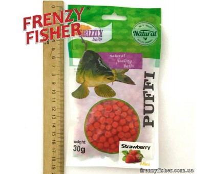 Наживка тесто воздушное Puffi Grizzly baits30гр. клубника