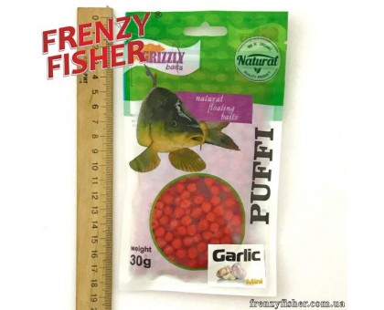 Наживка тесто воздушное Puffi Grizzly baits30гр. чеснок