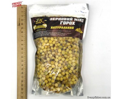 Наживка 3К Baits MIX Зерновой Горох (натур) 500г.