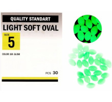 Бусинка Kalipso Light soft oval №5 (30) GR glow 16060149