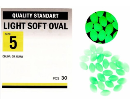 Бусинка Kalipso Light soft oval №5 (30) GR glow 16060149