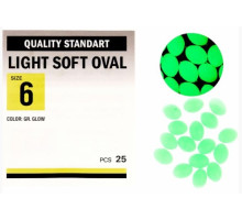 Бусинка Kalipso Light soft oval №6 (25) GR glow 16060151