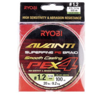 Шнур RYOBI AVANTI X4 Green 100м PE#1.2