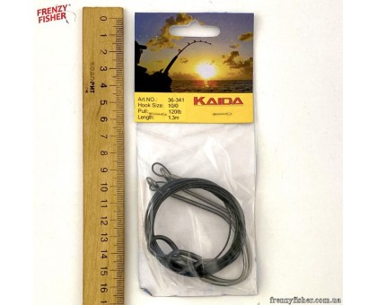Снасть на сома (KAIDA) с тросиком 2шт/уп 10/0