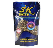 Наживка 3К Baits MIX Зерновий Micro Seed Mix Sport+Crushed Tiger nut (шоколад-арахіс) 400г (3к02823)