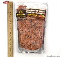 Наживка 3К Baits MIX Зерновой универсальный (клубника) 500г.