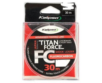 Леска Флюорокарбон Kalipso Titan Force FC Leader 30m 0,28мм