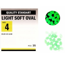 Бусинка Kalipso Light soft oval №4 (35) GR glow 16060147