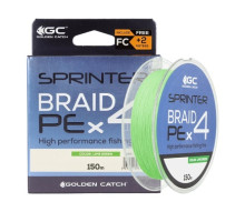 Шнур GC Sprinter PE X4 150m GREEN+2m FC #1.0
