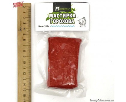 Наживка мастырка гороховая Robin 100 г. клубника