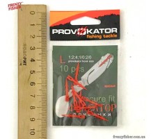 Фиксатор для силикона Красный L (10х10шт) 20мм Provokator